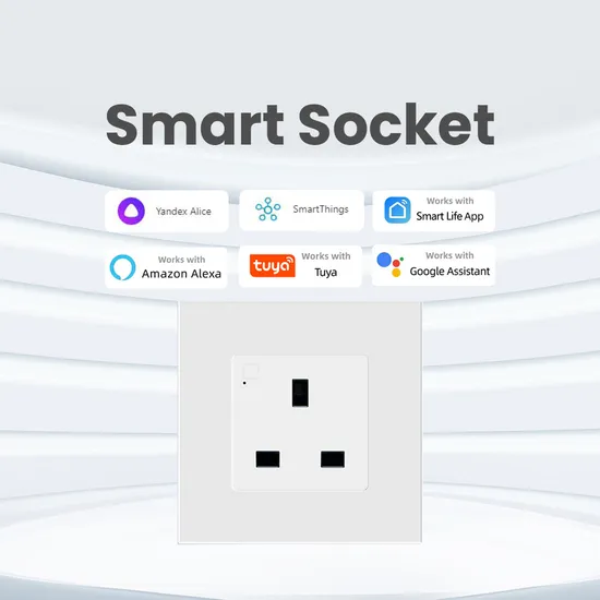Tuya Zigbee Smart Socket EU/UK Wall Embedded Outlet Voice Alexa Google Home